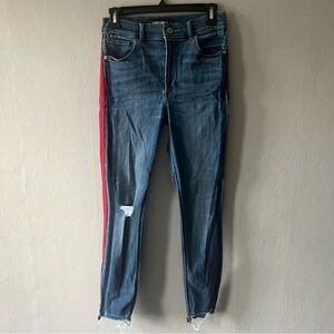 Express High Rise Distressed Ankle Jeggings Size 4